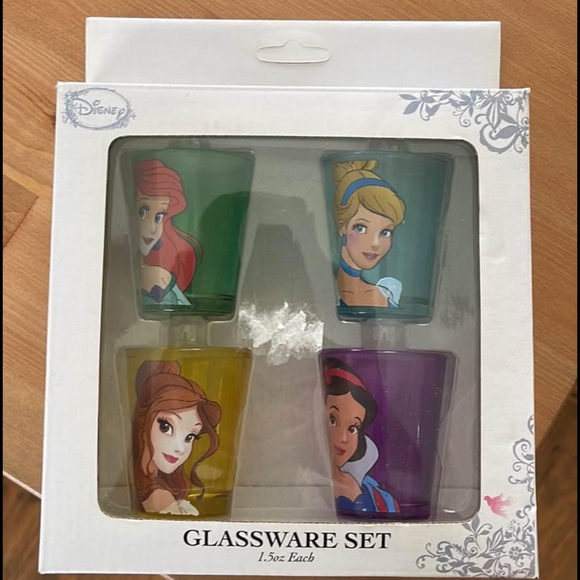 Disney Dining New Disney Princesses Shot Glass Set Poshmark